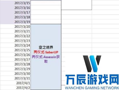 命运冠位指定fgo2017未来活动时刻顺序表一览