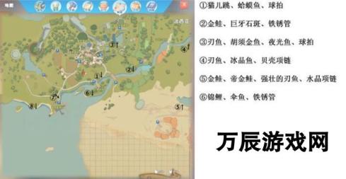 波西亚时光各类鱼点位置图文介绍-鱼群坐标一览